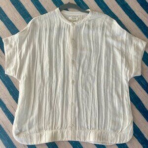 Billy Reid Button Front Drop Sleeve Sleeve Shirt Sz M